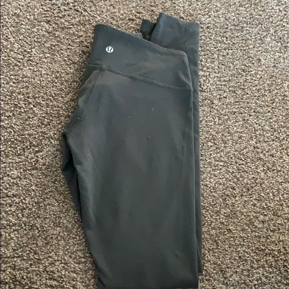 Green/gray low rise wunder under size 4. Luon - Picture 2 of 3